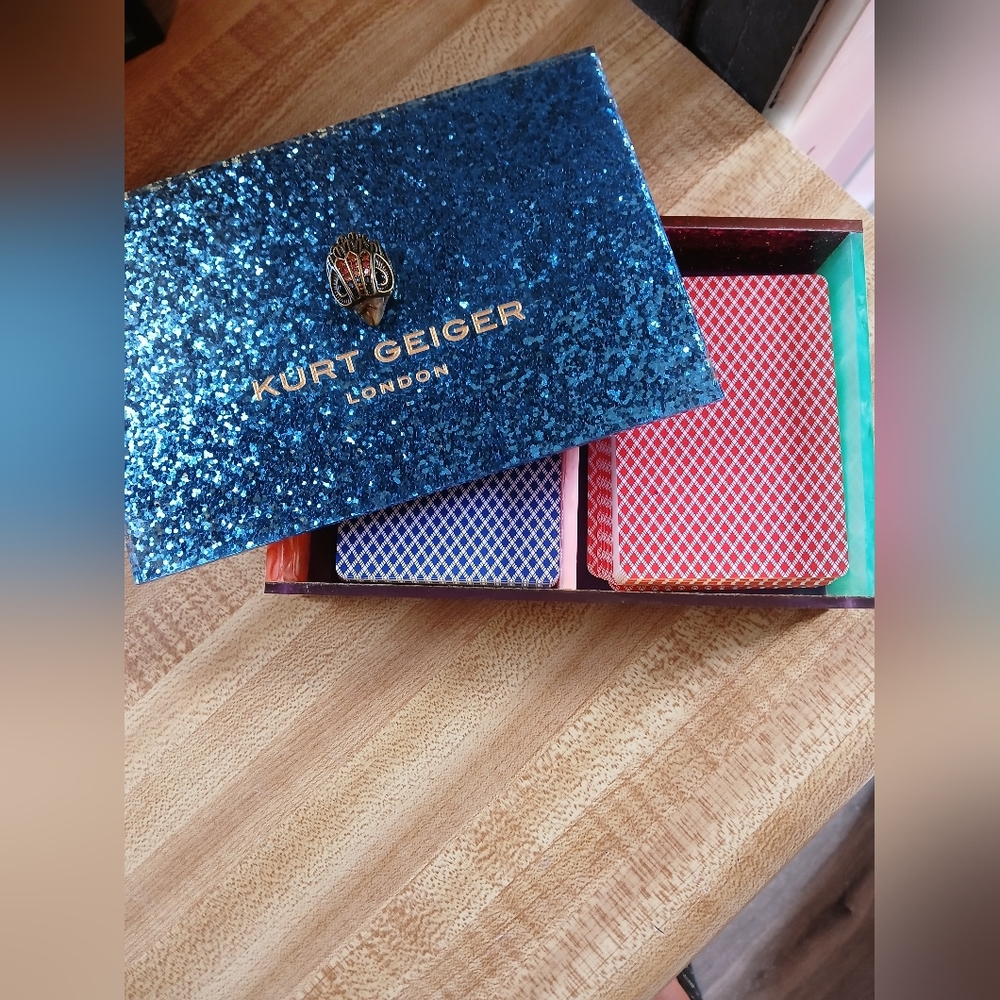 Kurt Geiger NWT/NIB Two Sets Of Playing Cards SUPER RARE - Picture 6 of 9